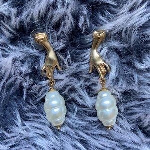 Faux Pearl Earrings